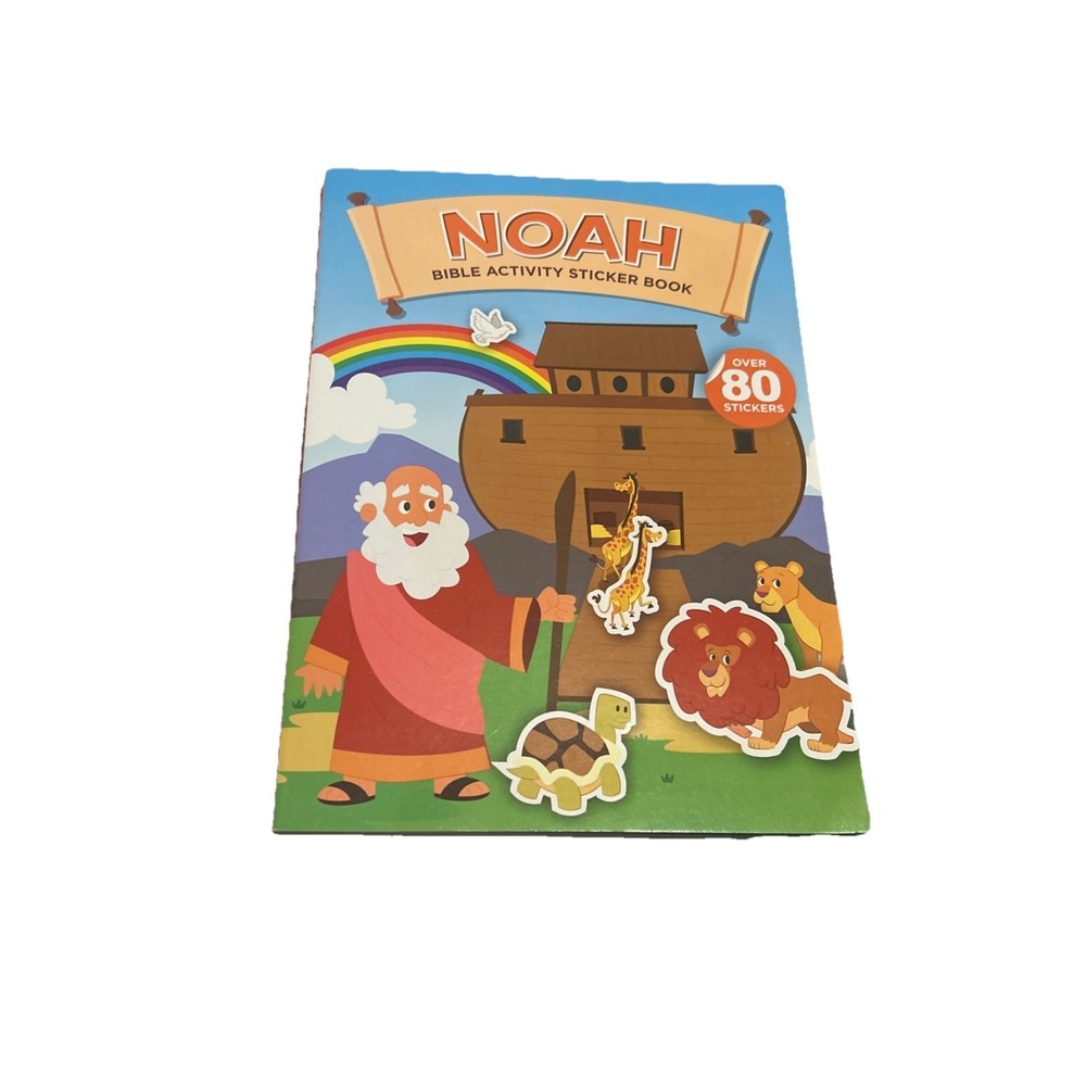 NOAH Bible activity Sticker Book Over 80 Stickers Bible Noahs Arc